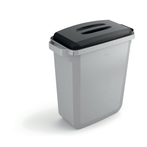 Durable Waste bin DURABIN ECO 60 Litre Rectangular 282x590x600mm Grey 1800503050