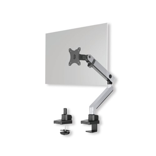 Durable Select Plus Monitor Mount Arm for 1 Screen Up to 32 Inch with Desk Clamp Attachment 509623