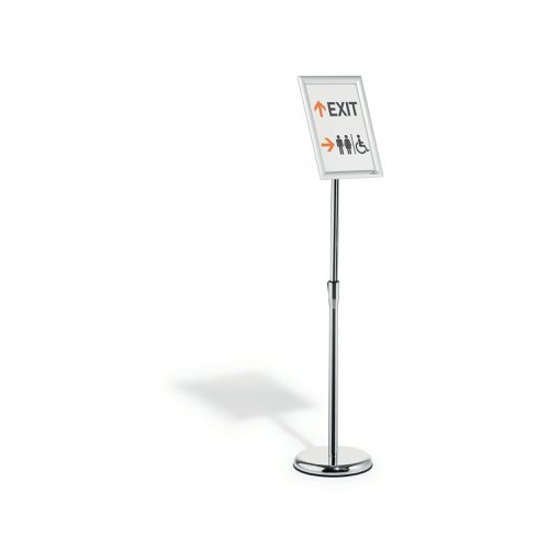 Durable Floor Infostand Aluminium Snap Frame A4 479823