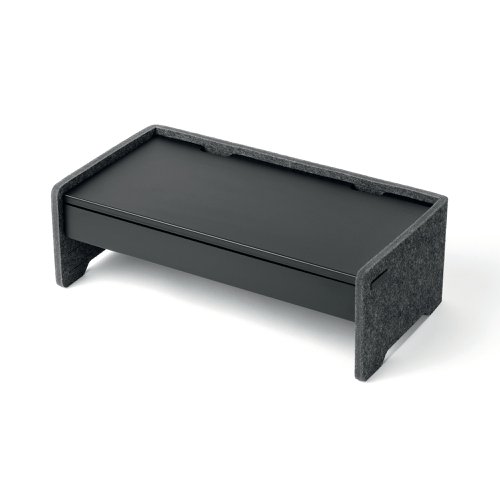 Durable Felt Lined Drawer For Monitor Stand EFFECT Black 508201