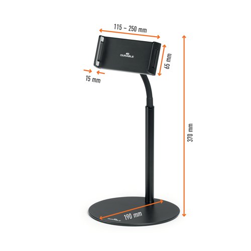 Durable Gooseneck Tablet/Phone/iPad Holder Twist Table Desk Stand Black 894101 Tablet Stand DB73814