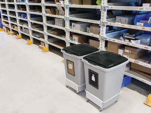 Durable Lid for Durabin Eco Square Waste Bin 90 Litre Black 1800506221