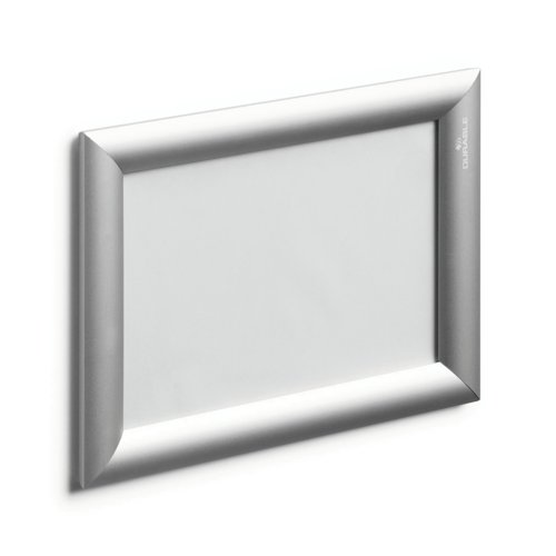 Durable Aluminium Snap Frame Notice Holder A5 Silver 479523
