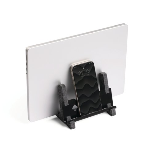 Durable Recycled Felt Vertical Laptop Stand 3-in-1 Holder 508058