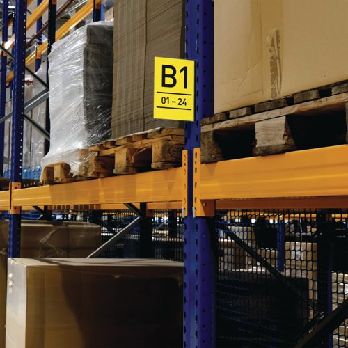 Durable Self-Adhesive Warehouse Aisle Sign A5 Portrait (Pack of 10) 185719