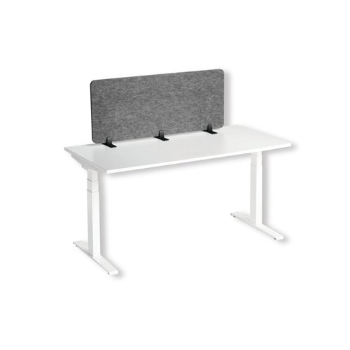 Durable Recycled Felt Desk Divider Panel 120cm Grey 313458
