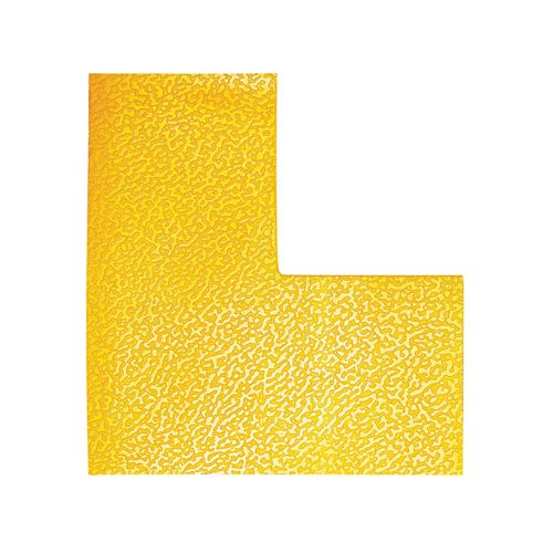 Durable Heavy Duty Adh Floor Marking L Shape Yellow Pack of 10 170204
