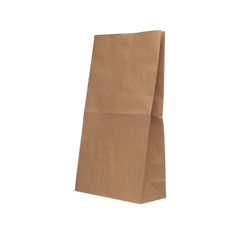 Brown Paper Bags 215x90x385mm 6.5kg (Pack of 125) 9430022 Bags DC01158