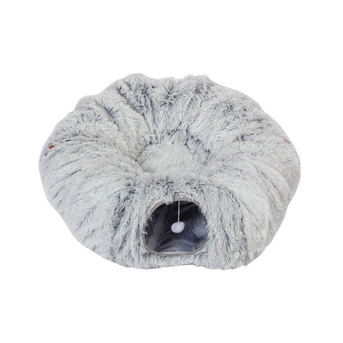 Danish Design Cat Tunnel Fur Grey CTFG