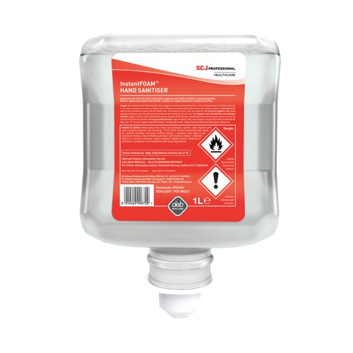 Deb Cutan Foaming Hand Sanitiser Cartridge 1 Litre Cfs39h