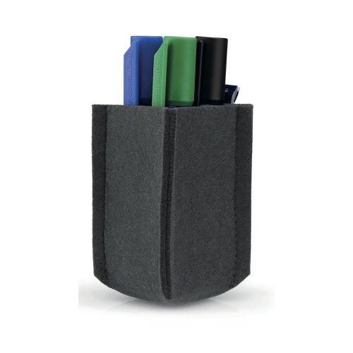 Magnetoplan MagnetoTray Felt Pen Holder Small 60x60x100mm Grey 1227601 | Deflecto Europe