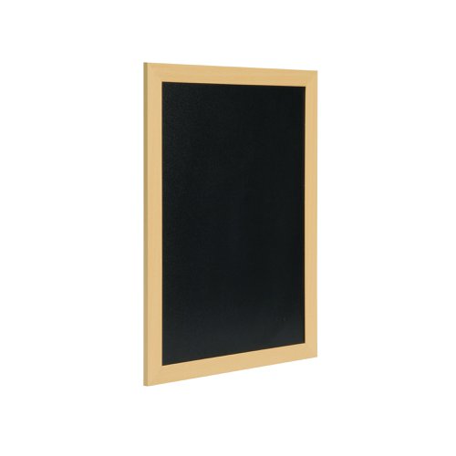 Securit Woody Chalkboard with White Chalk Marker and Mounting Kit 300x10x400mm Teak WBW-TE-30-40