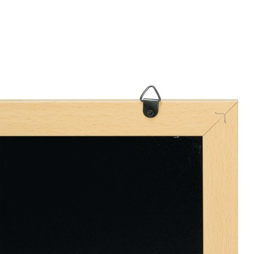 Securit Woody Chalkboard with White Chalk Marker and Mounting Kit 300x10x400mm Teak WBW-TE-30-40