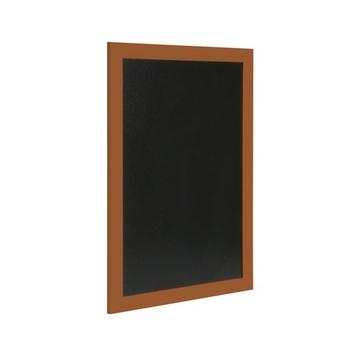 Deflecto Wall Mounted Chalkboard 300x400mm Teak WCB-30-40-TE
