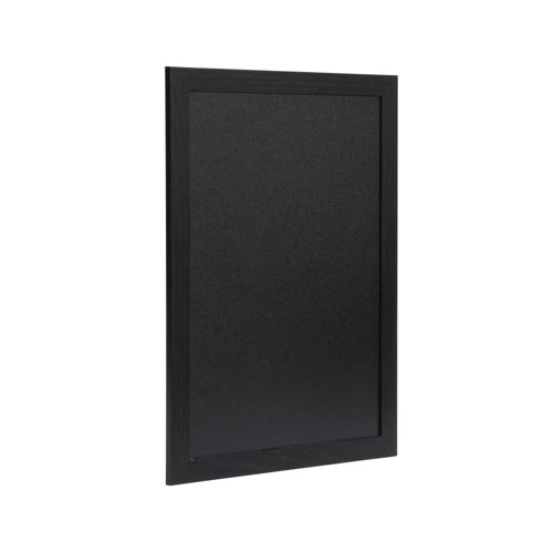 Deflecto Wall Mounted Chalkboard 300x400mm Black WCB-30-40-BLK - DF91451
