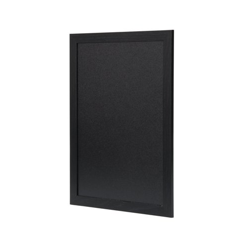 Deflecto Wall Mounted Chalkboard 300x400mm Black WCB-30-40-BLK - DF91451