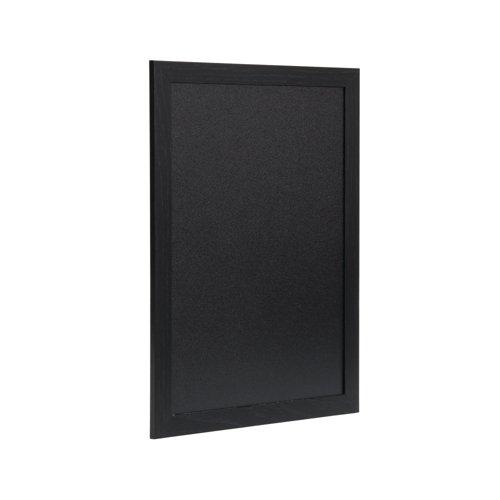 Deflecto Wall Mounted Chalkboard 600x800mm Black WCB-60-80-BLK