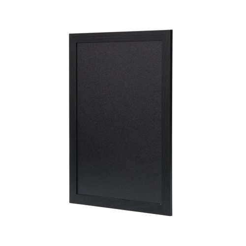 Deflecto Wall Mounted Chalkboard 600x800mm Black WCB-60-80-BLK