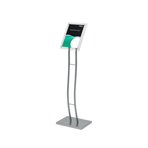 Deflecto Curve Floor Standing Sign/Information Holder A4 370x280x1260mm 2045A4