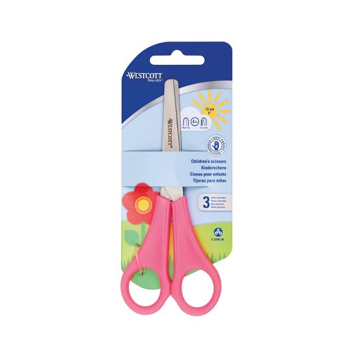 Westcott Right Handed Scissors 130mm Pink (Pack of 12) E-21591 00