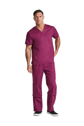 Dickies Signature Unisex Scrub Top: Comfort, Style & Practicality for Healthcare Professionals Wine