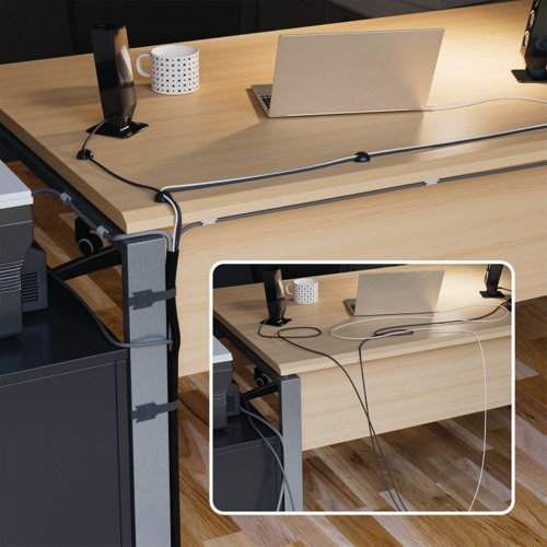 D-Line Cable Tidy Kit 4-in-1 Cable Management Set CTKIT15