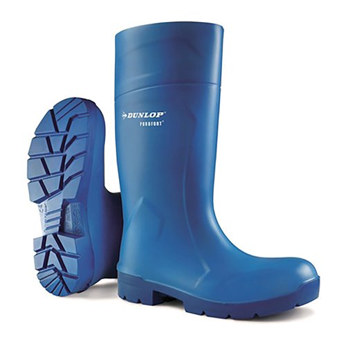 Dunlop Purofort Multigrip Waterproof Anti Bacteria Lined Safety Boots 1Pr Blue 3 CA6163103 | Dunlop