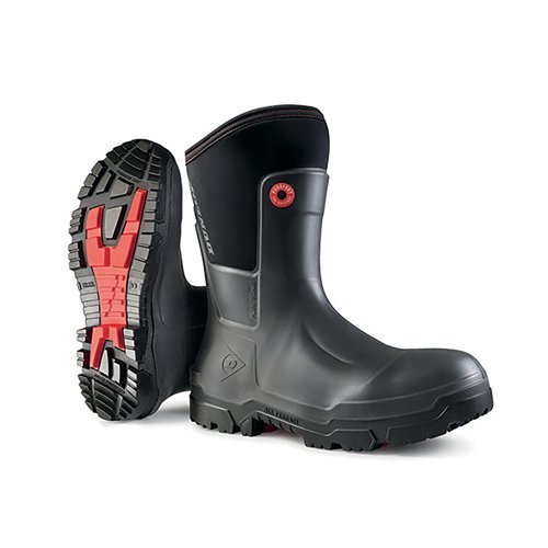 Dunlop SnugBoots Craftsman Breathable Waterproof Upper Full Safety Boots 1Pr Black 8 ND68A93CH08