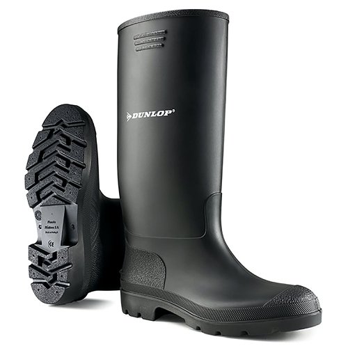 Dunlop Pricemastor Non Safety Waterproof Wellington Boots 1Pr Black 9 BBB09