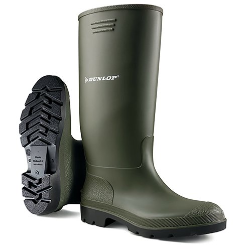 Dunlop Pricemastor Non Safety Waterproof Wellington Boots 1Pr Green 13 BBG13 | Dunlop