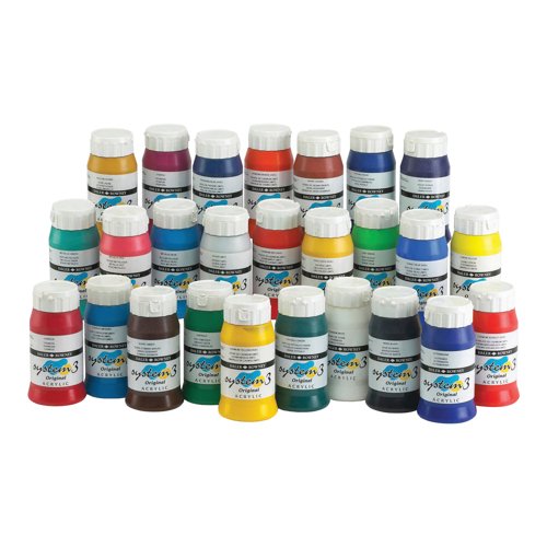 Daler-Rowney System 3 Acrylic Paint 500ml Cadmium Red 500ST3CRM