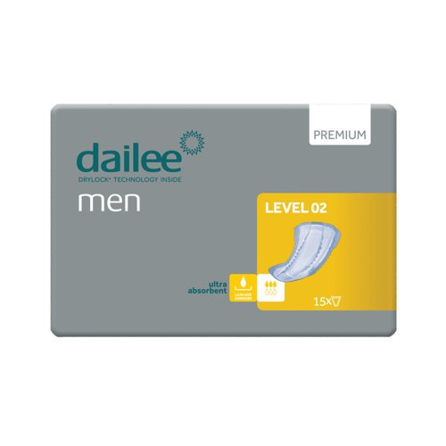 Dailee Men Premium Incontinence Pads Level 2 (Pack of 15) I0700021