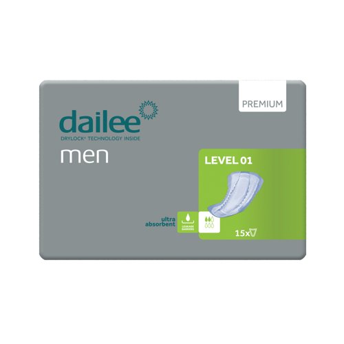 Dailee Men Premium Incontinence Pads Level 1 (Pack of 15) I0700019