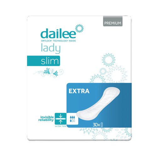 Dailee Lady Premium Slim Extra Incontinence Pads (Pack of 30) I0300190