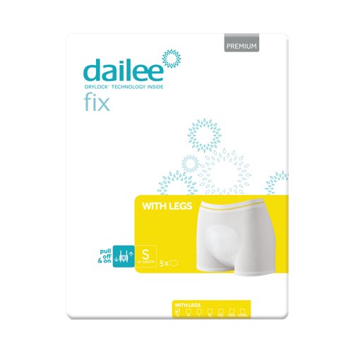 Dailee Fix Premium Fixation Pants with Legs Small (Pack of 5) I0900025