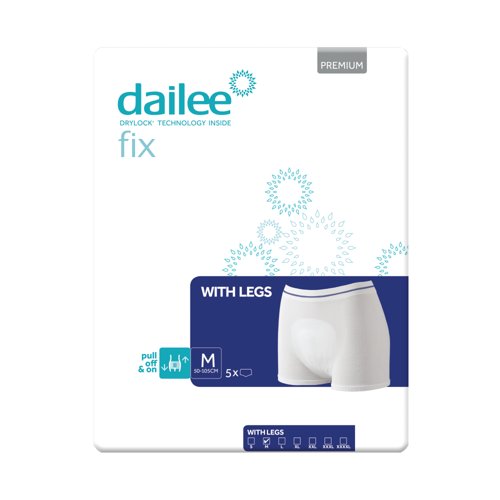 Dailee Fix Premium Fixation Pants with Legs Medium (Pack of 5) I0900026
