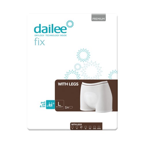 Dailee Fix Premium Fixation Pants with Legs Large (Pack of 5) I0900027
