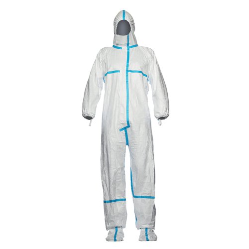 Dupont Tyvek 600 Plus Hooded Coverall with Socks White Small White S