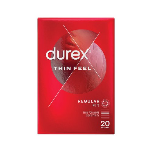 Durex Thin Feel condoms offer enhanced sensitivity, increasing the feeling of closeness to your partner without sacrificing safety. Help make sex feel better by increasing sensitivity. Remember no method of contraception works 100 Percent against pregnancy, HIV or sexually transmitted infections. It's good to be in the know, so read the info inside, especially if you are using condoms for anal or oral sex. Supplied in a pack of 20.