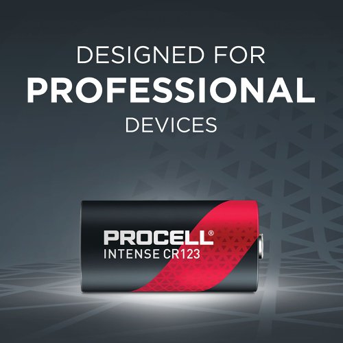 Procell Intense High Power Lithium CR123 3V Battery (Pack of 10) 5000394163393