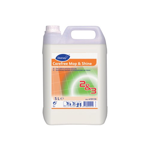 Carefree Mop and Shine Floor Polish 5 Litre (Pack of 2) 419110