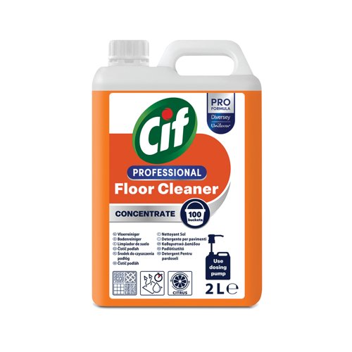 Cif Professional Conc Floor Cleaner 2 Litres Pack of 2 9303807