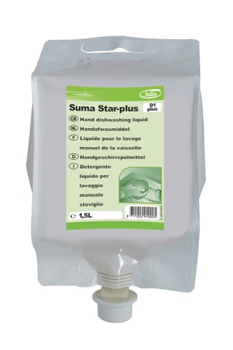 Diversey Suma Star-Plus D1 Dishwashing Liquid 1.5 Litre (4 Pack) 7010000 | Diversey