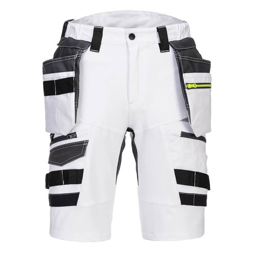 Portwest DX4 Detachable Holster Pocket Shorts 32 White