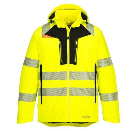 Portwest DX4 Hi Vis Winter Jacket 4XL Yellow/Blk