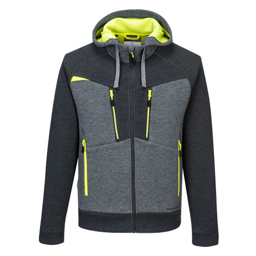 Portwest DX4 Zipped Hoodie XS Metal Gry