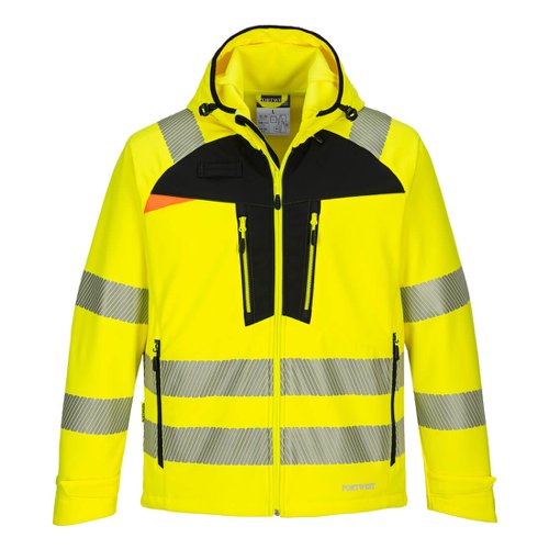 Portwest DX4 Hi Vis Softshell 3L 3XL Yellow/Blk | POW35948 | Portwest