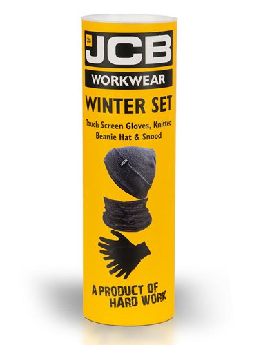 JCB Winter Set Yellow One D+ZH Headwear BSW02562