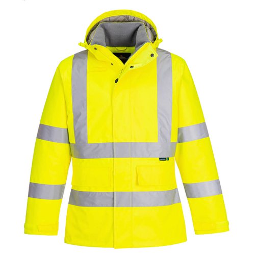 Portwest Eco Hi Vis Winter Jacket 4XL Yellow