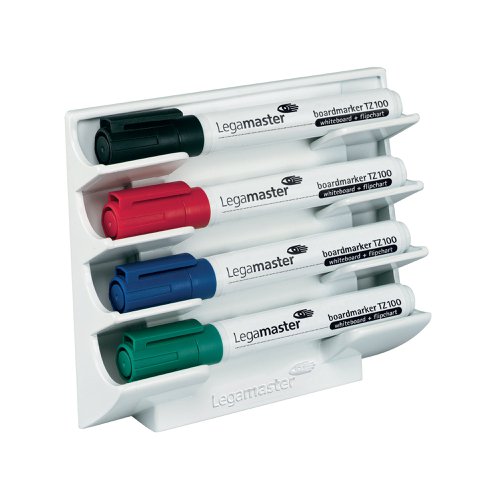 Keep your board markers to hand with this board accessory from Legamaster which will tidy up and organise your whiteboard. The magnetic marker holder is designed to hold up to four whiteboard markers horizontally and will attached onto any magnetic board. Easy moved, you can position the marker holder wherever is convenient and move it depending on your whiteboard use.